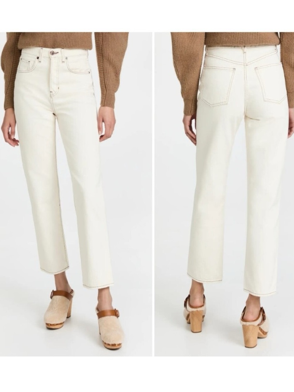 Veronica Beard Blake High-Rise Classic Straight Cropped Jeans - Size 29